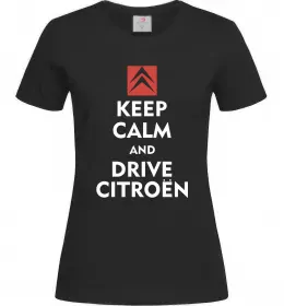 Женская футболка Drive citroen Черный фото