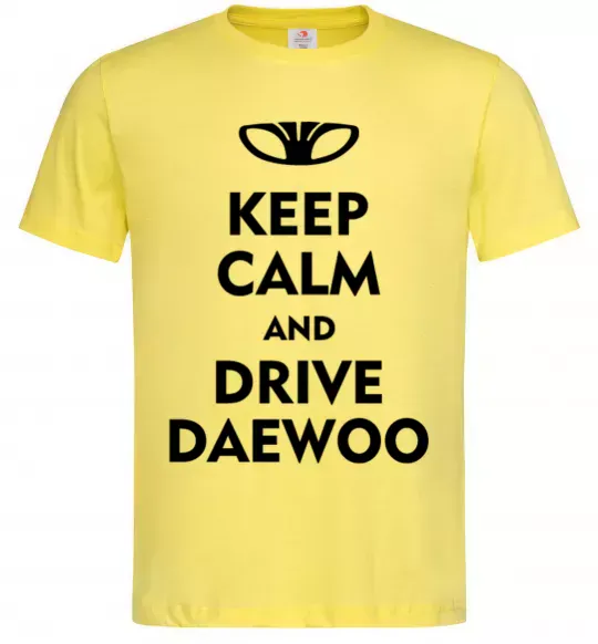 Мужская футболка Drive daewoo Лимонный фото