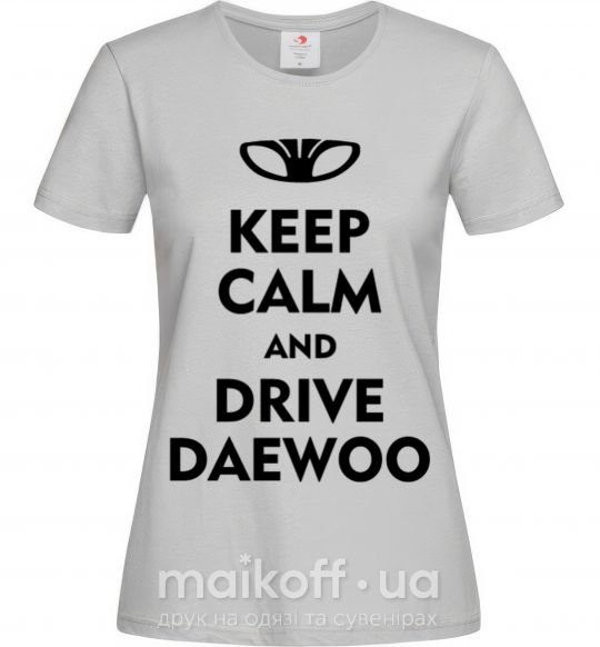 Жіноча футболка Drive daewoo Сірий фото