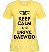 Жіноча футболка Drive daewoo Лимонний фото