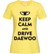 Женская футболка Drive daewoo Лимонный фото