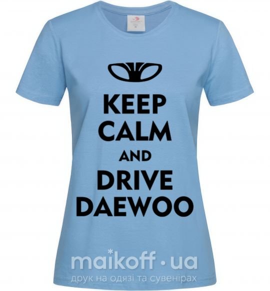 Жіноча футболка Drive daewoo Блакитний фото