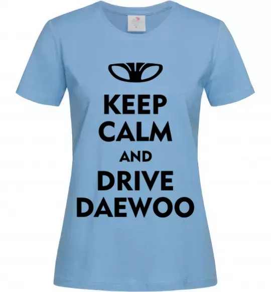 Женская футболка Drive daewoo Голубой фото