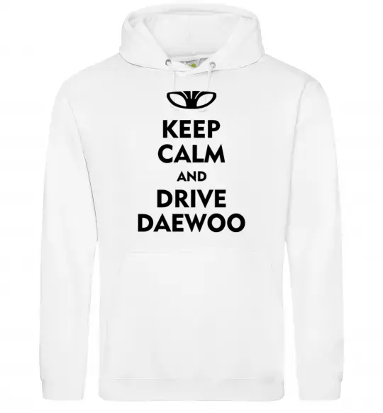Мужская толстовка (худи) Drive daewoo Белый фото