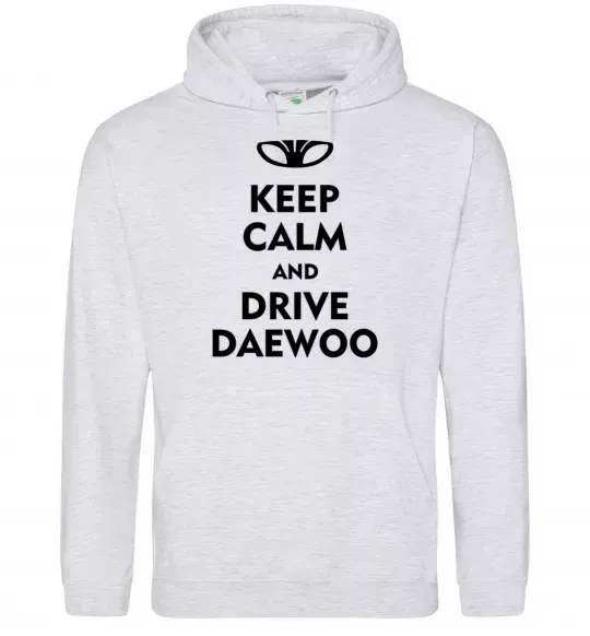 Мужская толстовка (худи) Drive daewoo Серый меланж фото