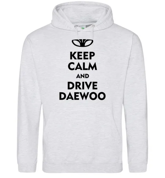 Женская толстовка (худи) Drive daewoo Серый меланж фото