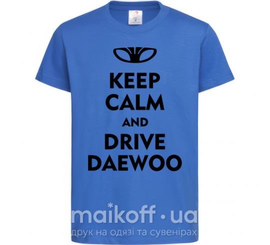 Детская футболка Drive daewoo Ярко-синий фото