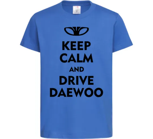 Детская футболка Drive daewoo Ярко-синий фото