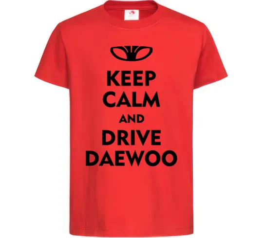 Детская футболка Drive daewoo Красный фото