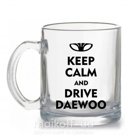 Чашка скляна Drive daewoo Прозорий фото