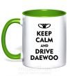 Чашка з кольоровою ручкою Drive daewoo Зелений фото