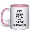 Чашка з кольоровою ручкою Drive daewoo Ніжно рожевий фото