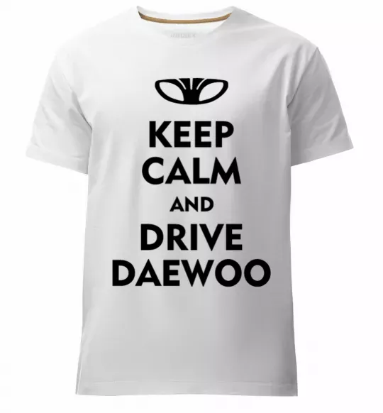 Мужская премиум футболка Drive daewoo Белый фото