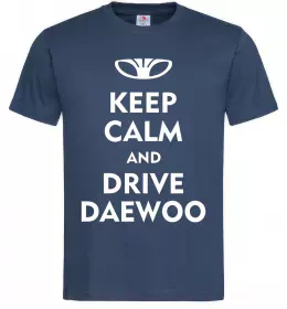 Мужская футболка Drive daewoo Темно-синий фото