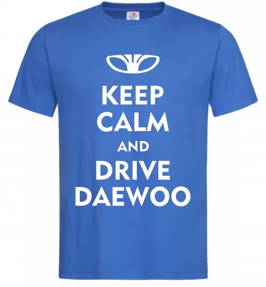 Мужская футболка Drive daewoo Ярко-синий фото