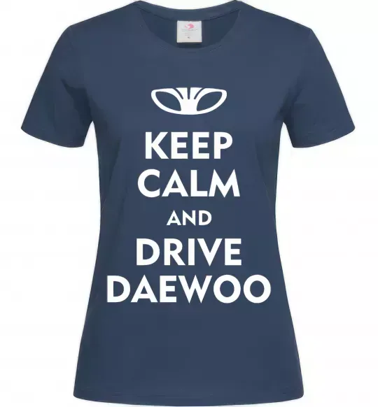 Женская футболка Drive daewoo Темно-синий фото