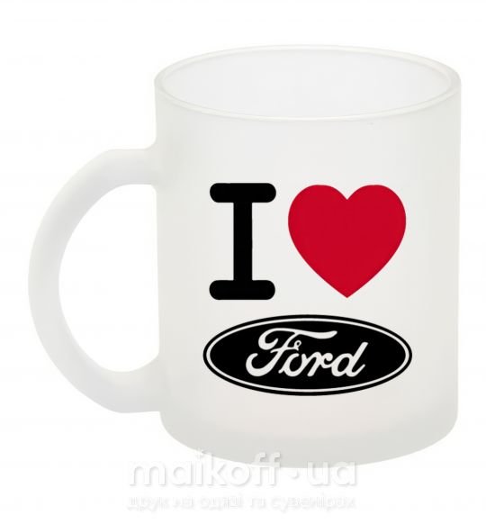 Чашка скляна I Love Ford Фроузен фото