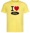 Мужская футболка I Love Ford Лимонный фото