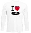 Лонгслів I Love Ford Білий Лонгслів I Love Ford Білий фото