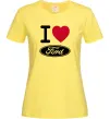 Женская футболка I Love Ford Лимонный Женская футболка I Love Ford Лимонный фото
