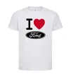 Дитяча футболка I Love Ford Білий фото