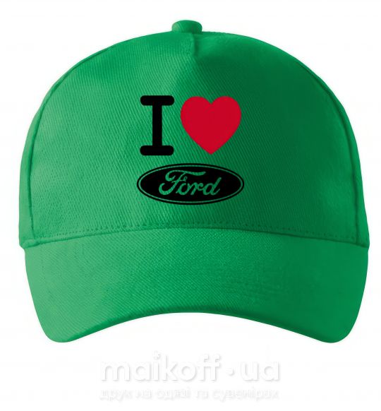 Кепка I Love Ford Зелений фото