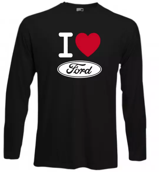 Лонгслів I Love Ford Чорний фото