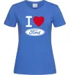 Женская футболка I Love Ford Ярко-синий Женская футболка I Love Ford Ярко-синий фото