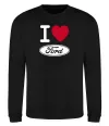 Свитшот I Love Ford Черный фото