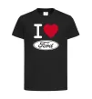 Дитяча футболка I Love Ford Чорний фото