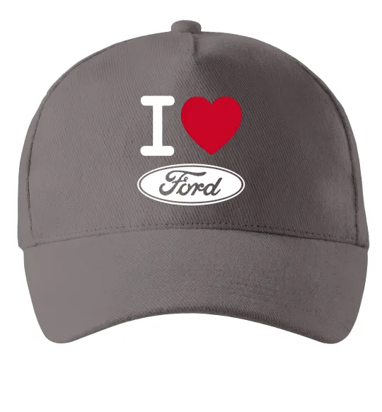 Кепка I Love Ford Серый фото
