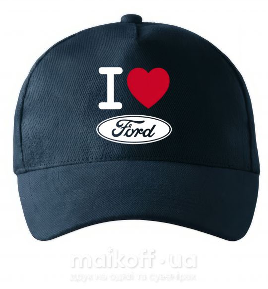 Кепка I Love Ford Темно-синий фото