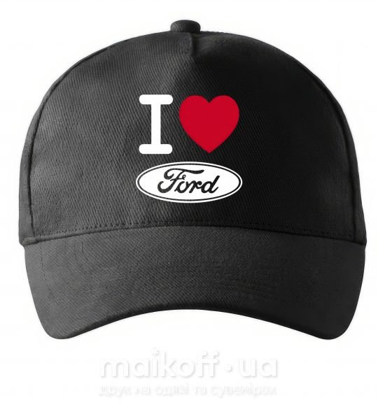 Кепка I Love Ford Чорний фото
