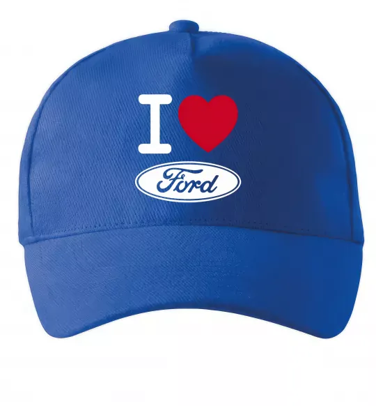 Кепка I Love Ford Ярко-синий фото