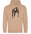 Мужская толстовка (худи) Хонда краплі Песочный фото