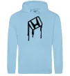 Мужская толстовка (худи) Хонда краплі Голубой фото