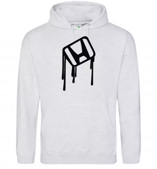 Женская толстовка (худи) Хонда краплі Серый меланж фото