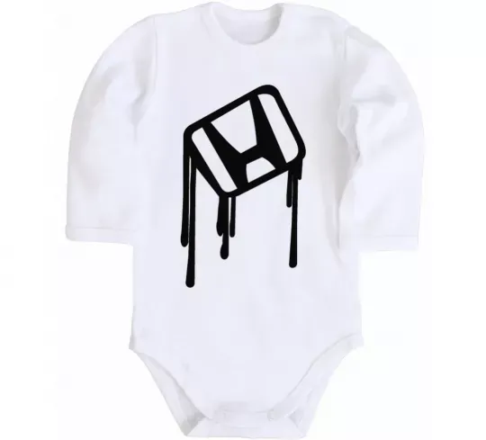 Детский боди Хонда краплі Белый фото