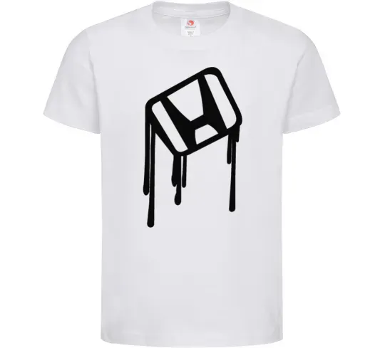 Детская футболка Хонда краплі Белый фото