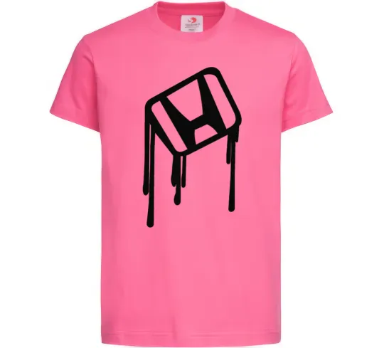 Детская футболка Хонда краплі Ярко-розовый фото