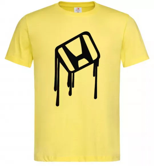 Мужская футболка Хонда краплі Лимонный фото