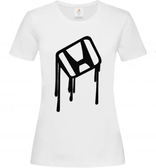 Жіноча футболка Хонда краплі Білий фото