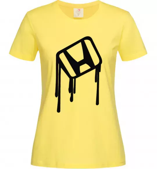 Жіноча футболка Хонда краплі Лимонний фото