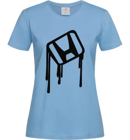 Жіноча футболка Хонда краплі Блакитний фото