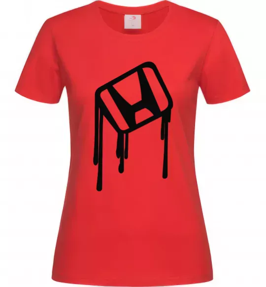 Жіноча футболка Хонда краплі Червоний фото