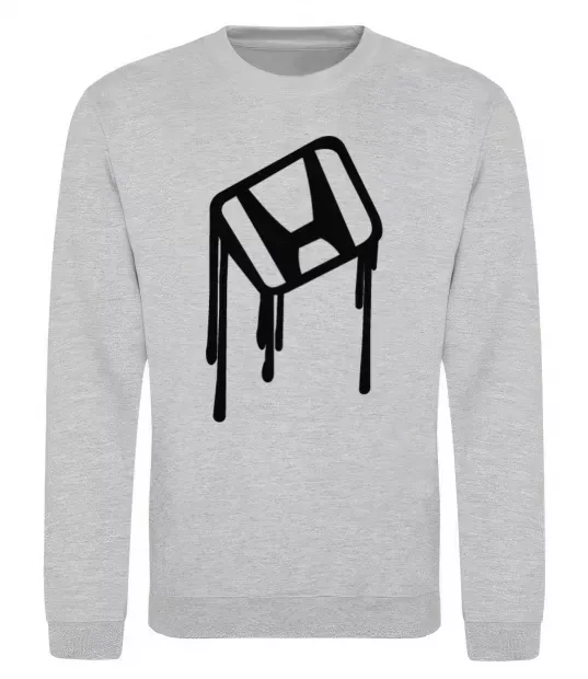 Свитшот Хонда краплі Серый меланж фото