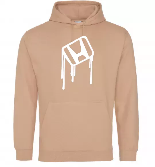 Женская толстовка (худи) Хонда краплі Песочный фото