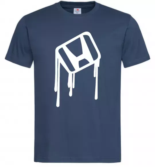 Мужская футболка Хонда краплі Темно-синий фото