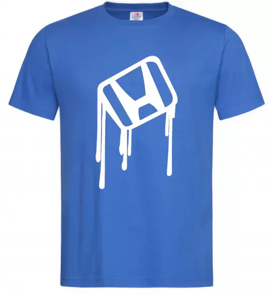 Мужская футболка Хонда краплі Ярко-синий фото