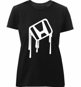 Женская премиум футболка Хонда краплі